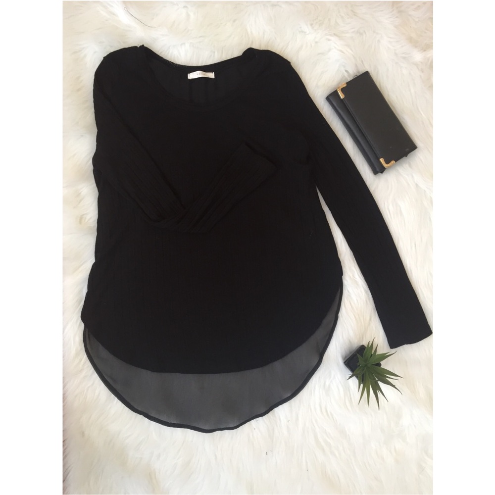 Neiman Marcus - ‘Lush’ sweater - sheer crop back